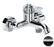 Remer Atelier Смеситель для ванны с душем, излив 13,6 см, цвет: cromo nero spazzolato AL05CFP