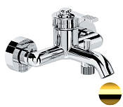 Remer Atelier Смеситель для ванны с душем, излив 13,6 см, цвет: oro lucido AL05DO