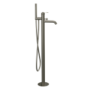 Remer Atelier Смеситель для ванны напольный, излив 18 см, со скрытой частью, цвет: visual inox AL08XV