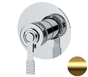 Remer Atelier Смеситель для душа встраиваемый, с встраиваемой частью, цвет: oro spazzolato AL30LBG