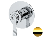 Remer Atelier Смеситель для душа встраиваемый 1 потребитель, с встраиваемой частью, цвет: oro lucido AL30LDO