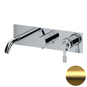 Remer Atelier Смеситель для ванны, 3 потребителя, с внутренней частью, цвет: oro spazzolato AL54D3BG