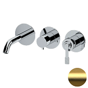 Remer Atelier Смеситель для ванны, 3 потребителя, с внутренней частью, цвет: oro spazzolato AL54D3PBG