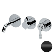 Remer Atelier Смеситель для ванны встраиваемый, 3 потребителя, с внутренней частью, цвет: nero opaco AL54D3PNO