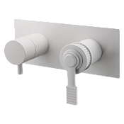 Remer Atelier Смеситель для ванны встраиваемый 2 потребителя с внутренней частью, цвет: bianco opaco AL92ZBO