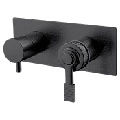 Remer Atelier Смеситель для ванны, 2 потребителя, с внутренней частью, цвет: cromo nero spazzolato AL92ZCFP