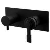 Remer Atelier Смеситель для ванны встраиваемый, 2 потребителя, с внутренней частью, цвет: nero opaco AL92ZNO