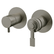 Remer Atelier Смеситель для ванны встраиваемый 2 потребителя с внутренней частью, цвет: visual inox AL92ZPXV