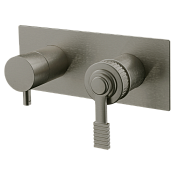 Remer Atelier Смеситель для ванны встраиваемый 2 потребителя с внутренней частью, цвет: visual inox AL92ZXV