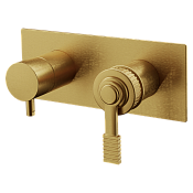 Remer Atelier Смеситель для ванны, 3 потребителя, с внутренней частью, цвет: oro spazzolato AL93ZBG