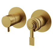 Remer Atelier Смеситель для ванны, 3 потребителя, с внутренней частью, цвет: oro spazzolato AL93ZPBG