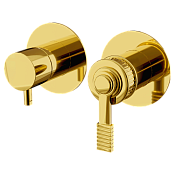 Remer Atelier Смеситель для ванны встраиваемый, 3 потребителя, с внутренней частью, цвет: oro lucido AL93ZPDO