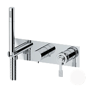 Remer Atelier Смеситель для ванны встраиваемый 2 потребителя с внутренней частью, цвет: bianco opaco AL97D2BO