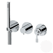 Remer Atelier Смеситель для ванны встраиваемый 2 потребителя с внутренней частью, цвет: bianco opaco AL97D2PBO