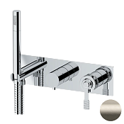 Remer Atelier Смеситель для ванны встраиваемый 3 потребителя с внутренней частью, цвет: visual inox AL97D3XV