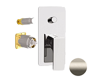 Remer Absolute Смеситель для ванны встраиваемый на 2 потребителя, внешняя часть, цвет: visual inox AU09KBXV