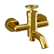 Remer Chrono Смеситель для ванны с душем, излив, цвет: oro lucido CH05DO