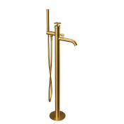 Remer Chrono Смеситель для ванны напольный, излив 18 см, со скрытой частью, цвет: oro spazzolato CH08BG