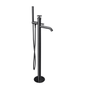 Remer Chrono Смеситель для ванны напольный, со скрытой частью, цвет: cromo nero spazzolato CH08CFP