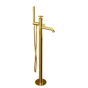 Remer Chrono Смеситель для ванны напольный, излив 18 см, со скрытой частью, цвет: oro lucido CH08DO