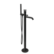 Remer Chrono Смеситель для ванны напольный, излив 18 см, со скрытой частью, цвет: nero opaco CH08NO