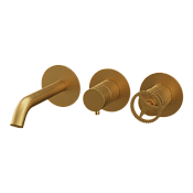 Remer Chrono Смеситель для ванны, излив, лейка, с внутренней частью, цвет: oro spazzolato CH54D2PBG