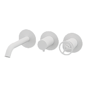 Remer Chrono Смеситель для ванны встраиваемый 3 потребителя с внутренней частью, цвет: bianco opaco CH54D3PBO