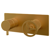 Remer Chrono Смеситель для ванны, 2 потребителя, с внутренней частью, цвет: oro spazzolato CH92ZBG