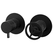 Remer Chrono Смеситель для ванны, 2 потребителя, с внутренней частью, цвет: cromo nero spazzolato CH92ZPCFP