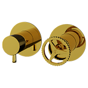 Remer Chrono Смеситель для ванны встраиваемый 3 потребителя, с встраиваемой частью, цвет: oro lucido CH93ZPDO