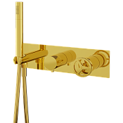 Remer Chrono Смеситель для ванны встраиваемый 2 потребителя, с встраиваемой частью, цвет: oro lucido CH97D2DO