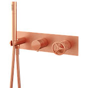 Remer Chrono Смеситель для ванны, 2 потребителя, с внутренней частью, цвет: rame spazzolato CH97D2RP