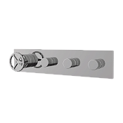 Remer Chrono Смеситель для ванны встраиваемый, 3 потребителя, с встраиваемой частью, цвет: cromo CH98D3