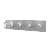 Remer Chrono Смеситель для ванны встраиваемый 3 потребителя с внутренней частью, цвет: bianco opaco CH98D3BO