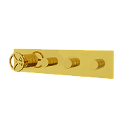 Remer Chrono Смеситель для ванны встраиваемый 3 потребителя, с встраиваемой частью, цвет: oro lucido CH98D3DO