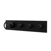 Remer Chrono Смеситель для ванны встраиваемый 3 потребителя, с встраиваемой частью, цвет: nero opaco CH98D3NO