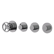 Remer Chrono Смеситель для ванны встраиваемый, 3 потребителя, с встраиваемой частью, цвет: cromo CH98D3P