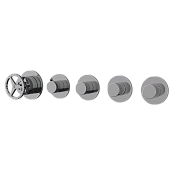 Remer Chrono Смеситель для ванны встраиваемый, 4 потребителя, с встраиваемой частью, цвет: cromo CH98D4P