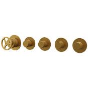 Remer Chrono Смеситель для ванны, 4 потребителя, с внутренней частью, цвет: oro spazzolato CH98D4PBG