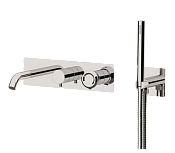 Remer Element Смеситель для ванны встраиваемый, излив, лейка, с встраиваемой частью, цвет: cromo ET53D2