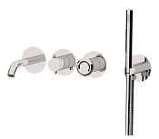 Remer Element Смеситель для ванны встраиваемый, излив, лейка, с встраиваемой частью, цвет: cromo ET53D2P