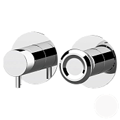 Remer Element Смеситель для ванны встраиваемый 2 потребителя с внутренней частью, цвет: bianco opaco ET92ZPBO