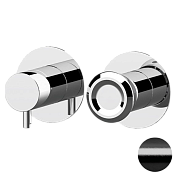 Remer Element Смеситель для ванны, 3 потребителя, с внутренней частью, цвет: cromo nero spazzolato ET93ZPCFP