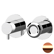 Remer Element Смеситель для ванны, 3 потребителя, с внутренней частью, цвет: rame spazzolato ET93ZPRP