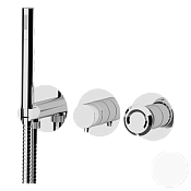 Remer Element Смеситель для ванны встраиваемый 2 потребителя с внутренней частью, цвет: bianco opaco ET97D2PBO