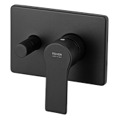 Remer Energy Смеситель для ванны встраиваемый 2 потребителя, с встраиваемой частью, цвет: nero opaco EY09HRGNO