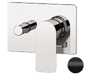 Remer Infinity Смеситель для ванны встраиваемый 2 потребителя с внутренней частью, цвет: nero opaco I09HRGNO