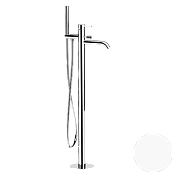 Remer Metrica Смеситель для ванны напольный, излив 18 см, со скрытой частью, цвет: bianco opaco MC08BO