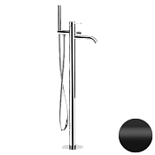 Remer Metrica Смеситель для ванны напольный, излив 18 см, со скрытой частью, цвет: nero opaco MC08NO