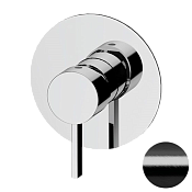 Remer Metrica Смеситель для душа встраиваемый, с встраиваемой частью, цвет: cromo nero spazzolato MC30LCFP